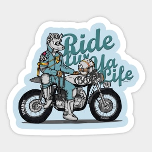 Ride Fur ya Life: Wolfman Sticker